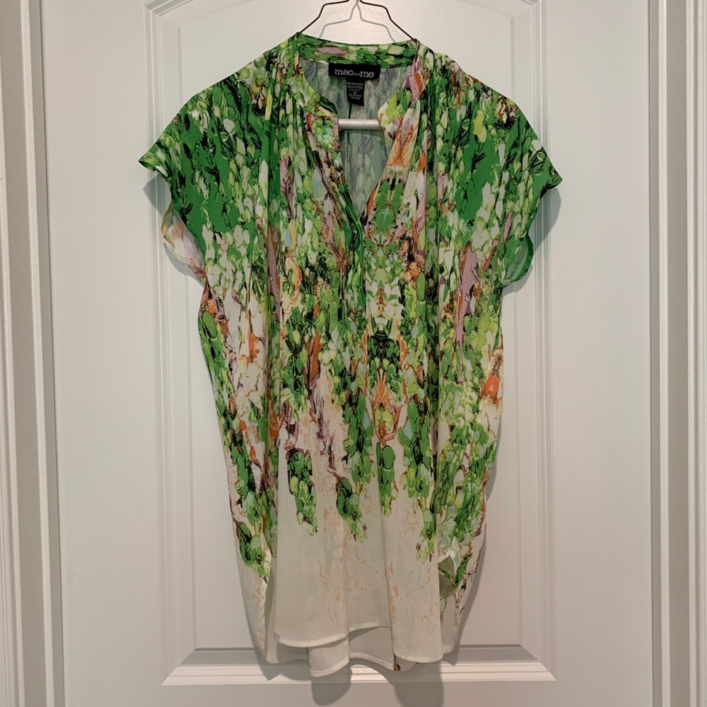 Mac and Me Oversized Short Sleeve Shirt Size XS